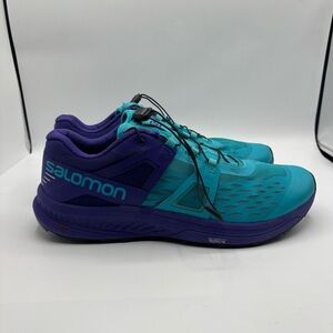 Salomon Ultra Pro Trail Running Shoes - Women's Size 10 (Grape/Teal)